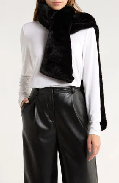 Nordstrom Rack Faux Fur Occasion Stole In Black
