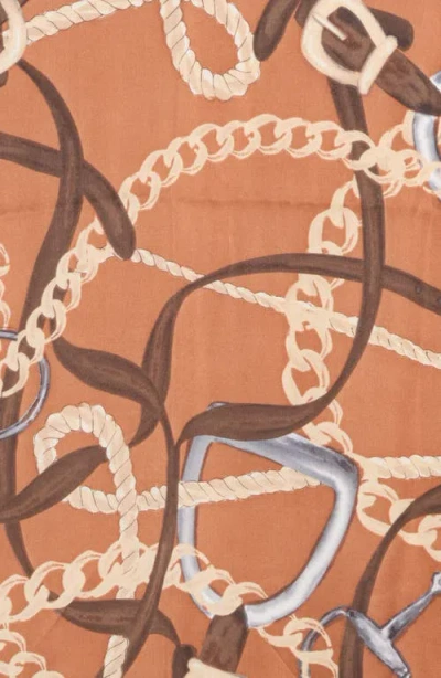 Steve Madden Equestrian Status Satin Square Scarf In Multi