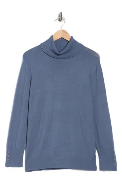 Joseph A Essential Fine Gauge Turtleneck Sweater In Multi