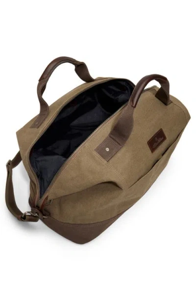 Brooks Brothers Lafayette Canvas Duffle Bag In Brown