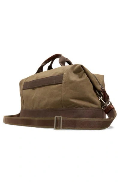 Brooks Brothers Lafayette Canvas Duffle Bag In Brown