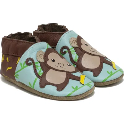 Robeez ® Hanging Out Monkey Crib Shoe In Multi