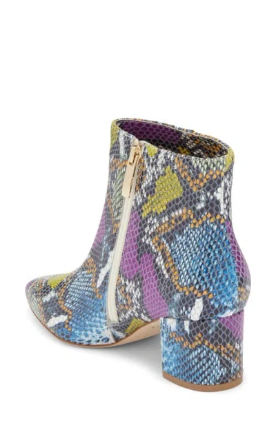 L'agence Jeanne Block Heel Bootie In Multi