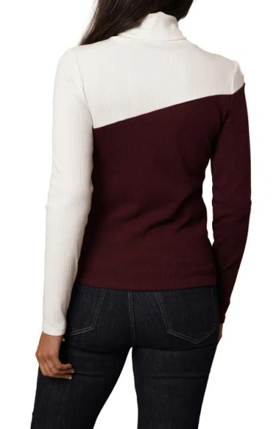 Cyrus Colorblock Rib Knit Top In Multi