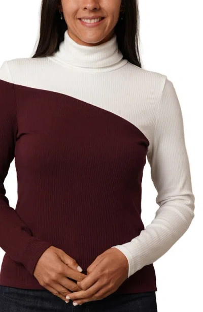 Cyrus Colorblock Rib Knit Top In Multi