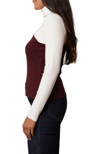 Cyrus Colorblock Rib Knit Top In Multi