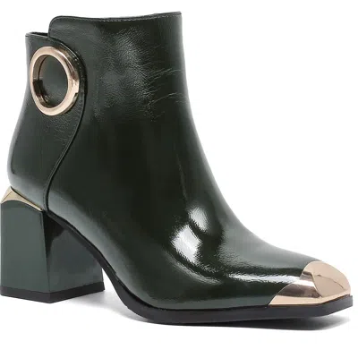 Ninety Union Frisco Cap Toe Bootie In Green