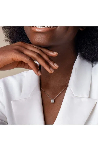 Created Forever 1ct Tw Lab Grown Diamond Pendant With Chain In Sterling Silver In Silver