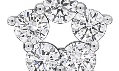 Created Forever 1ct Tw Lab Grown Diamond Star Pendant With Chain In Sterling Silver In Metallic