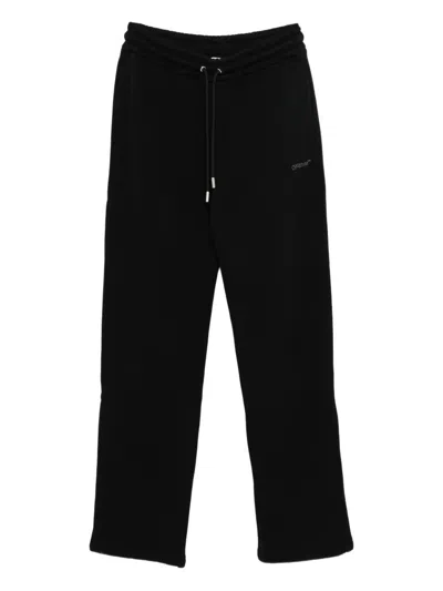 Off-white Comfortable Trousers With Side And Back Pockets In Black