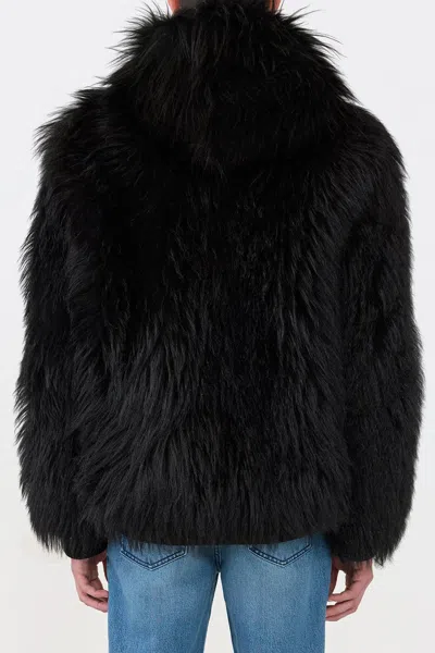 Gabriela Hearst Tom Hoody Jacket In Black Cashmere Shearling In Black