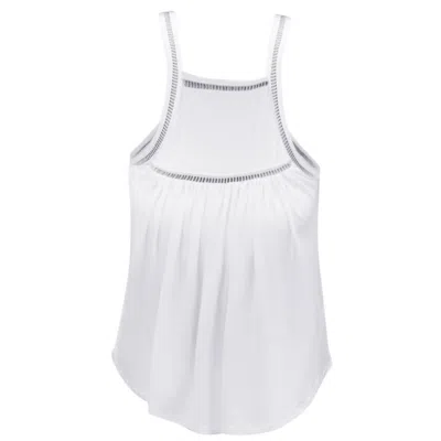 Jjwinks Wine Down Built-in Shelf Racerback Tank Lounge & Sleep Top In White