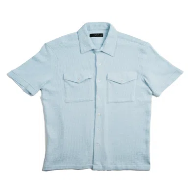 Eight X Men's Blue Raya Short Sleeve + Matching Pant Set In Blue