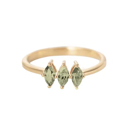 Belinda Jewelz Women's Green Brynne Peridot Birthstone Ring In Gold