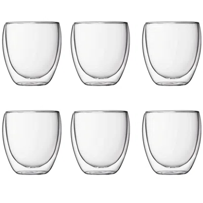 Bodum Neutrals Pavina Double Wall Glass Set Small In Transparent