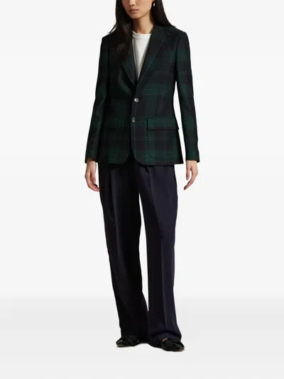 Polo Ralph Lauren Check-pattern Wool Blazer In Multi