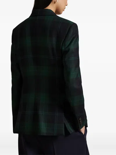 Polo Ralph Lauren Check-pattern Wool Blazer In Multi