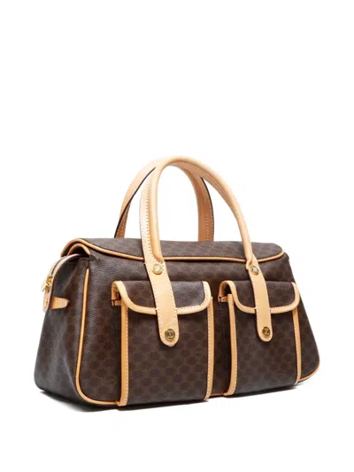 Pre-owned Celine 2000s Macadam Tote Bag In Brown