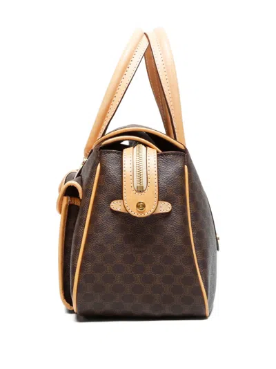 Pre-owned Celine 2000s Macadam Tote Bag In Brown