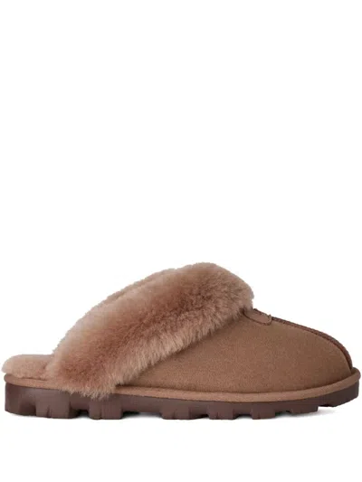 Ugg Women's Coquette Shearling Slippers In Brown