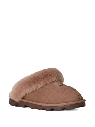 Ugg Women's Coquette Shearling Slippers In Brown