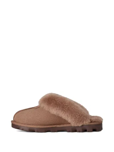 Ugg Women's Coquette Shearling Slippers In Brown