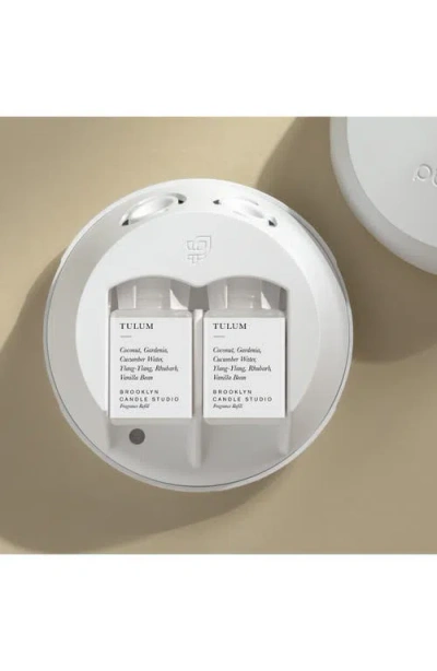 Pura X Brooklyn Candle Studio 2-pack Diffuser Fragrance Refills In White