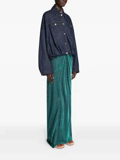 Dries Van Noten Long-sleeves Denim Jacket In Blue
