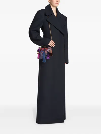 Dries Van Noten Tassel-embellished Envelope Clutch Bag In Multi