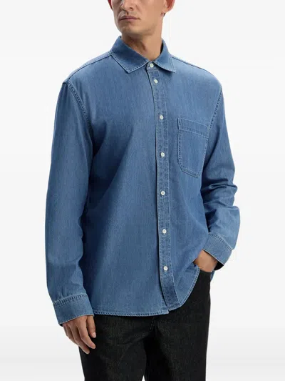 12 Storeez Denim Shirt In Blue
