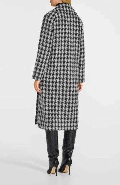 Sentaler Houndstooth Alpaca Blend Coat In Multi