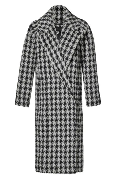 Sentaler Houndstooth Alpaca Blend Coat In Multi
