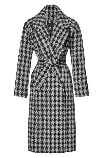 Sentaler Houndstooth Alpaca Blend Coat In Multi