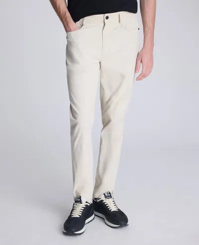 Kenneth Cole Slim Tapered Flex 5-pocket Pant In White