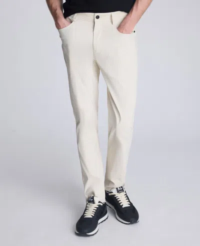 Kenneth Cole Slim Tapered Flex 5-pocket Pant In White