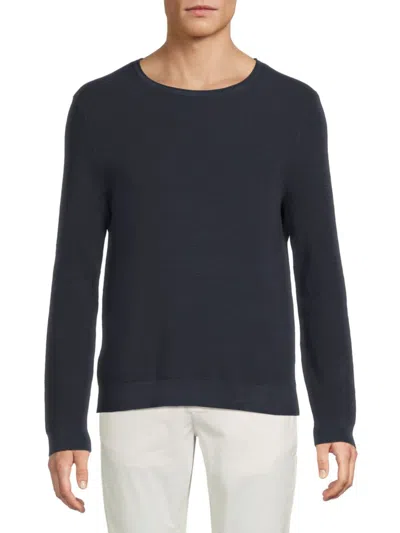 Saks Fifth Avenue Men's Cotton Crewneck Sweater In Purple