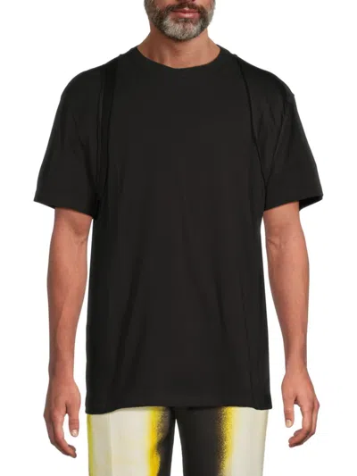 Alexander Mcqueen Mcqueen Men's Harness Cotton T-shirt In Black