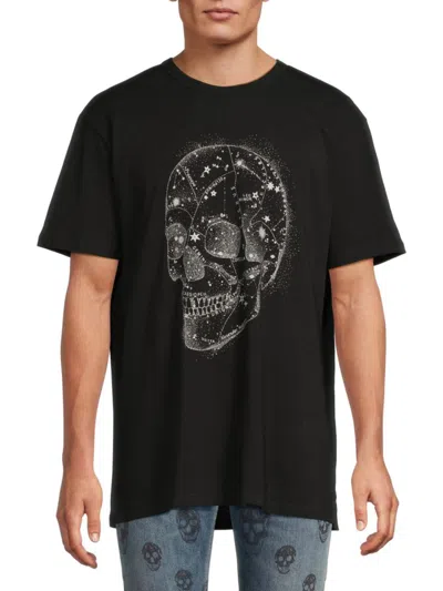 Alexander Mcqueen Mcqueen Men's Skull Graphic Cotton T-shirt In Black
