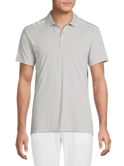 J. Lindeberg Men's Lionel Polo Shirt In Gray