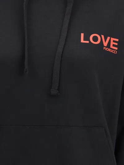Fiorucci Kissing Angels Love Print Relaxed Hoodie In Multi
