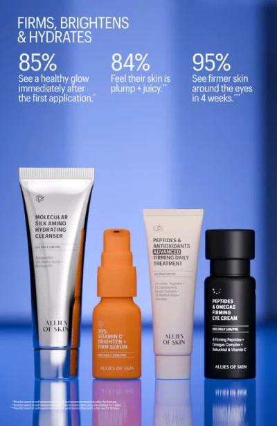 Allies Of Skin Firm & Glow Set $168 Value In Transparent