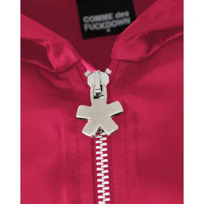 Comme Des Fuckdown Fuchsia Polyester Sweater In Pink