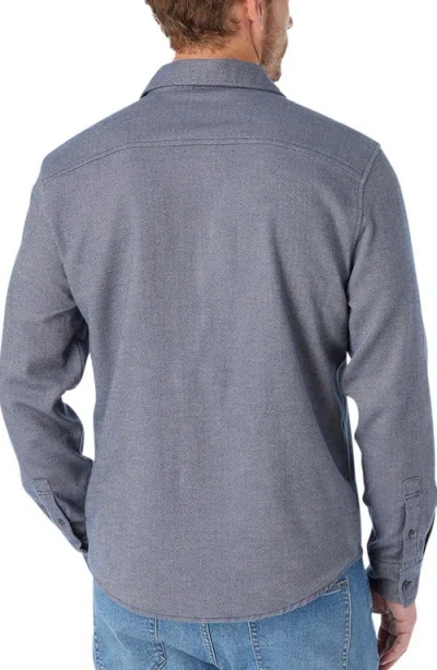 Fair Harbor Plaid Lightweight Flannel Button-up Shirt In Blue