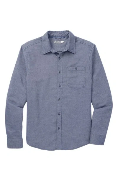 Fair Harbor Plaid Lightweight Flannel Button-up Shirt In Blue