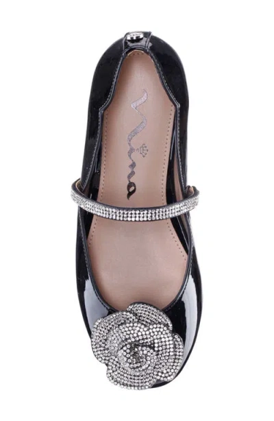 Nina Kids' Izzy Mary Jane Flat In Black
