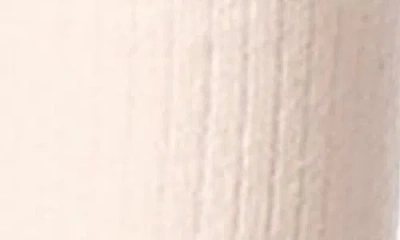 Memoi Faux Pearl Lettuce Edge Cotton Blend Crew Socks In White