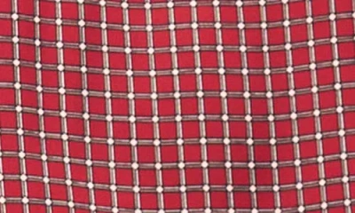 Cece Print Smocked Cuff Top In Red