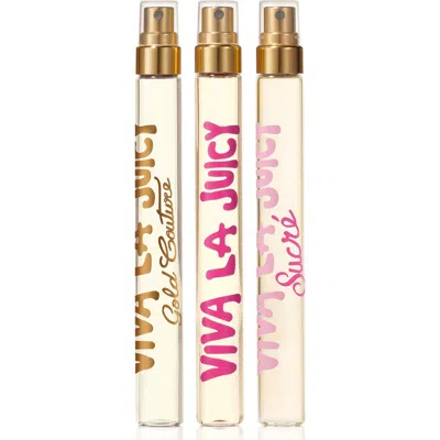 Juicy Couture Viva La Juicy 3 Piece Travel Coffret Holiday Gift Set In Multi