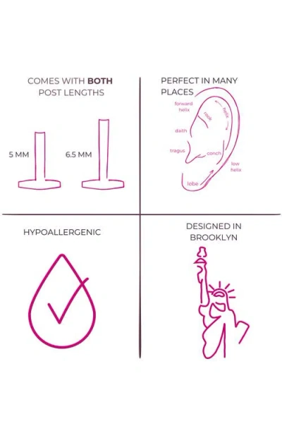 Seed2stone Perfect-pear Flat Back Stud In White