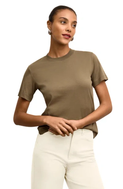 M.m.lafleur M. M.lafleur Leslie Organic Pima Cotton T-shirt In Brown